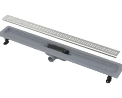 form&style Duschrinne RUPAT 550 x 62 mm Abflussleistung 28 l/min Rost edelstahl matt