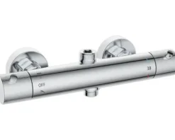 form&style Duschsäule inkl. Thermostat KUDA CoolTouch Verbrühschutz Easy Clean chrom glänzend