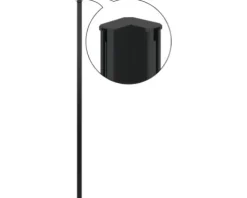 form&style Eckverbindungsprofil MODENA 1950 mm schwarz matt