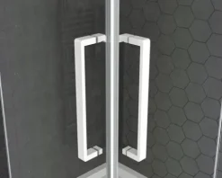 form&style Griff U-Form zu Duschabtrennung Romallo und Ballino 2 Stück weiß matt