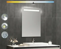 form&style LED-Spiegel DIGUE 60 x 80 cm IP 44