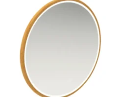 form&style LED-Spiegel SABA Ø 80 cm holzdekor IP 44