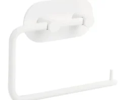 form&style Toilettenpapierhalter zum kleben rund weiß matt