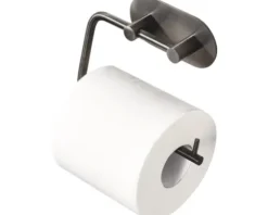 form&style Toilettenpapierhalter zum kleben rund graphit matt