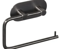 form&style Toilettenpapierhalter zum kleben rund graphit matt