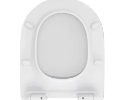 form&style Wand-WC Set SAMAR Tiefspüler ohne Spülrand kurz weiß glänzend mit WC-Sitz und Turbo-Flush-Technologie