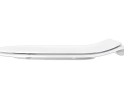 form&style Wand-WC Set SAMAR Tiefspüler ohne Spülrand kurz weiß glänzend mit WC-Sitz und Turbo-Flush-Technologie