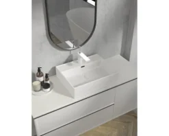 form&style Waschtisch MAKIRA 55 x 44 cm weiß glänzend inkl. keramischen Ablaufventil