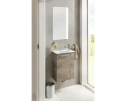 form&style Waschtischunterschrank FELINA BxHxT 44 x 60 cm x 24,3 cm Frontfarbe eiche hell Holzdekor