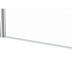 form&style Badewannenaufsatz 1-teilig BAFIA 75 x 140 cm Klarglas Profilfarbe chrom