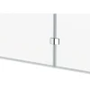 form&style Badewannenaufsatz 2-teilig CABIA 1120 x 1400 mm Glasdekor Querstreifen Profilfarbe chrom