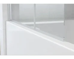form&style Badewannenaufsatz 2-teilig DRENA 1120 x 1400 mm Klarglas Profilfarbe chrom