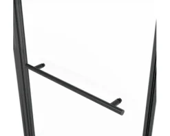 form&style Badewannenaufsatz 2-teilig DRENA 1120 x 1400 mm Klarglas Profilfarbe schwarz