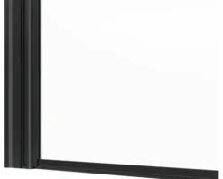 form&style Badewannenaufsatz 2-teilig DRENA 1120 x 1400 mm Klarglas Profilfarbe schwarz