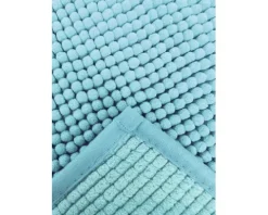 form&style Badteppich Chenille 80 x 50 cm türkis