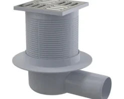 form&style Bodenablauf REDONDA 105 x 105/50 mm waagerecht Abflussleistung 37 l/min Rost edelstahl