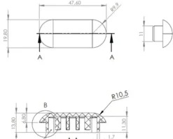 form&style Deckelpuffer/Sitzpuffer-Ersatzteilset
