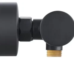 form&style Duscharmatur mit Thermostat KUDA schwarz matt