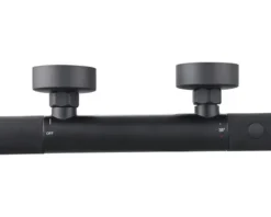 form&style Duscharmatur mit Thermostat KUDA schwarz matt