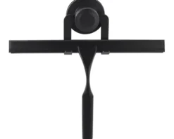 form&style Duschkabinenabzieher mit Halter 24,3 cm schwarz