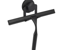 form&style Duschkabinenabzieher mit Halter 24,3 cm schwarz