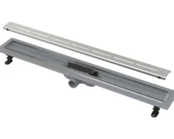 form&style Duschrinne RAMREE 550 x 62 mm Abflussleistung 27 l/min Rost edelstahl matt
