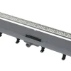 form&style Duschrinne REDONDA 650 x 62 mm Wandeinbau Abflussleistung 28 l/min Rost edelstahl