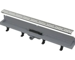 form&style Duschrinne REDONDA 650 x 62 mm Wandeinbau Abflussleistung 28 l/min Rost edelstahl
