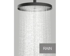 form&style Duschsäule inkl. Thermostat KUDA CoolTouch Verbrühschutz Easy Clean schwarz matt