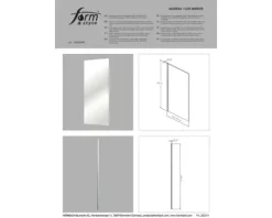 form&style Duschwand MODENA 120 x 195 cm Profil chrom Glasdekor Spiegelglas schmutzabweisende Glasbeschichtung