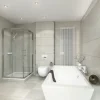 form&style Eckeinstieg SAMOA 80-90 cm Klarglas Profilfarbe chrom