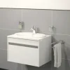 form&style Einbauwaschbecken MEDITA Ø 56 cm weiß glänzend