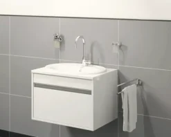form&style Einbauwaschbecken MEDITA Ø 56 cm weiß glänzend