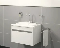 form&style Einbauwaschbecken MEDITA Ø 56 cm weiß glänzend