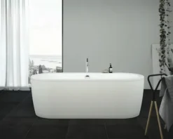 form&style Freistehende Badewanne SANSIBAR 80 x 180 cm weiß glänzend