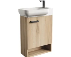 form&style Gäste-Badmöbel-Set Venas 54 cm inkl. Keramikwaschtisch Legnano-Optik