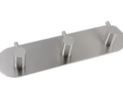 form&style Hakenleiste zum kleben 3-fach rund edelstahl