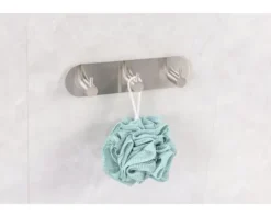 form&style Hakenleiste zum kleben 3-fach rund edelstahl