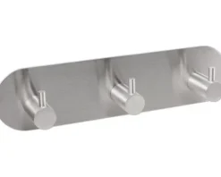 form&style Hakenleiste zum kleben 3-fach rund edelstahl