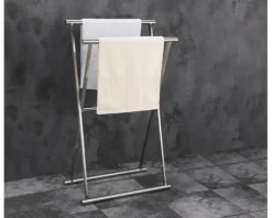 form&style Handtuchständer Schere edelstahl gebürstet