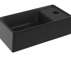 form&style Handwaschbecken MAKIRA 39,5 x 21 cm schwarz matt