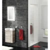form&style Möbel-Waschtisch FELINA links 45 cm Keramik weiß ohne Armatur