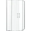form&style Runddusche MOOREA R550 90 x 90 cm Klarglas Profilfarbe chrom