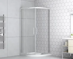 form&style Runddusche MOOREA R550 90 x 90 cm Klarglas Profilfarbe chrom