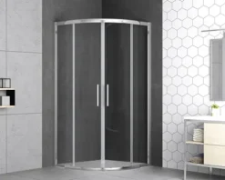 form&style Runddusche MOOREA R550 90 x 90 cm Klarglas Profilfarbe chrom