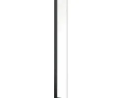 form&style Seitenwand MODENA 30 x 195 cm Profil schwarz matt Klarglas Reversibel schmutzabweisende Glasbeschichtung