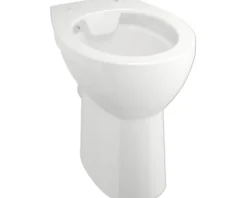 form&style Stand-WC LEYTE Tiefspüler offener Spülrand erhöht weiß ohne WC-Sitz