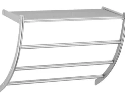 form&style Wandregal mit Handtuchstange 42x56 cm