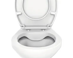form&style Wand-WC Set Obira Tiefspüler spülrandlos weiß glänzend mit WC-Sitz