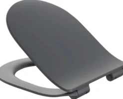 form&style Wand-WC Set SAMAR Tiefspüler ohne Spülrand kurz schwarz matt mit WC-Sitz und Turbo-Flush-Technologie